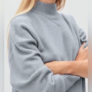 Everlane Cozy Stretch Pullover Sweater Smoke Gray S